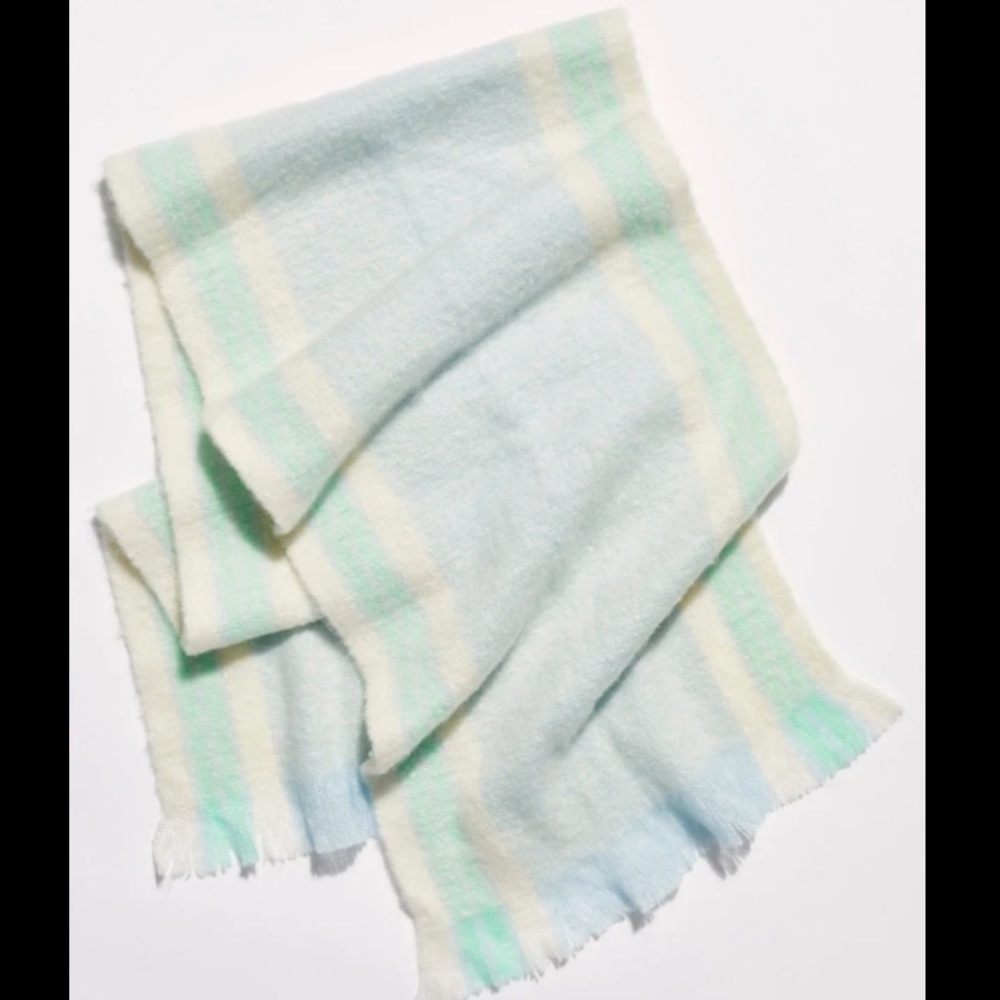 Free People Brushed Racer Stripe Blanket Scarf